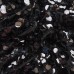 Ткань Пайеточная круглая крупная (черный)